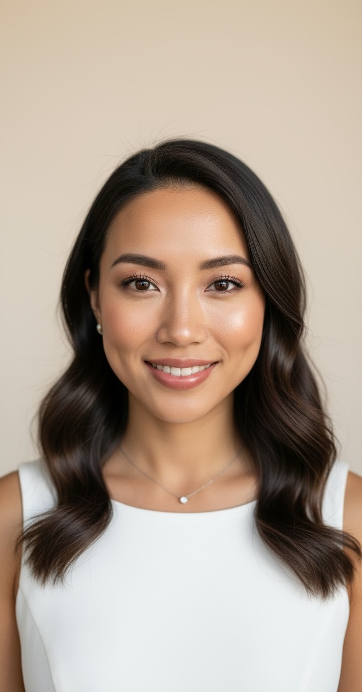 After Beach Waves Hair